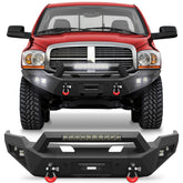 for Ram 1500 Front Bumper Compatible with 2006 2007 2008 Dodge Ram 1500 Pickup Truck Bumper with Winch Plate (Excluding Mega Cab)