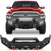 For Ram 1500 Front Bumper Compatible with 2013-2018 Ram 1500 (Exclude Rebel) and 2019-2024 Ram 1500 Classic (Exclude Warlock)