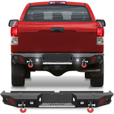 Off - road Tundra Rear Bumper Compatible with 2007 2008 2009 2010 2011 2012 2013 Toyota Tundra Pickup Truck Full Width Bumper - Longsunmotor