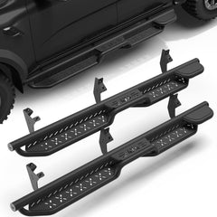 2019-2024 Ford Ranger Running Boards Black Nerf Bars Powder-Coated Steel