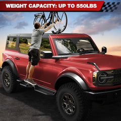 Bronco Running Boards Side Steps for 2021-2026 Bronco Bolt-On No Drilling