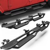 Running Boards Fit 2020-2026 Jeep Gladiator JT Crew Cab, Heavy Duty Steel Drop Side Steps Nerf Bars for Truck Bed Access