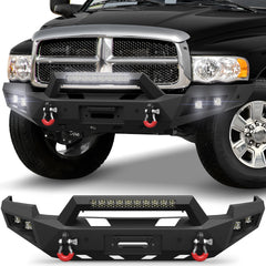For Ram 2500 3500 Full Width Front Bumper Compatible with 2003 2004 2005 Dodge Ram 2500/3500 - Longsunmotor