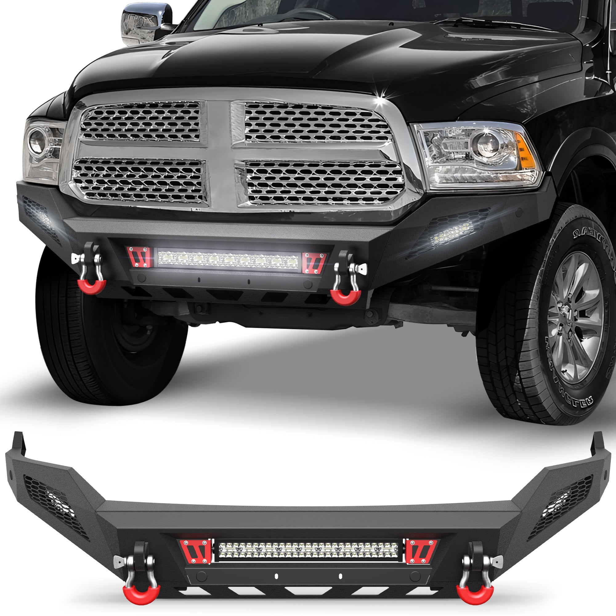 Steel Front Bumper Fit 2013-2018 Ram 1500