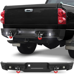 for Ram 2500 3500 Aftermarket Rear Bumper Compatible with 2002 - 2008 Dodge Ram 1500 and 2003 - 2009 Dodge Ram 2500 3500 - Longsunmotor