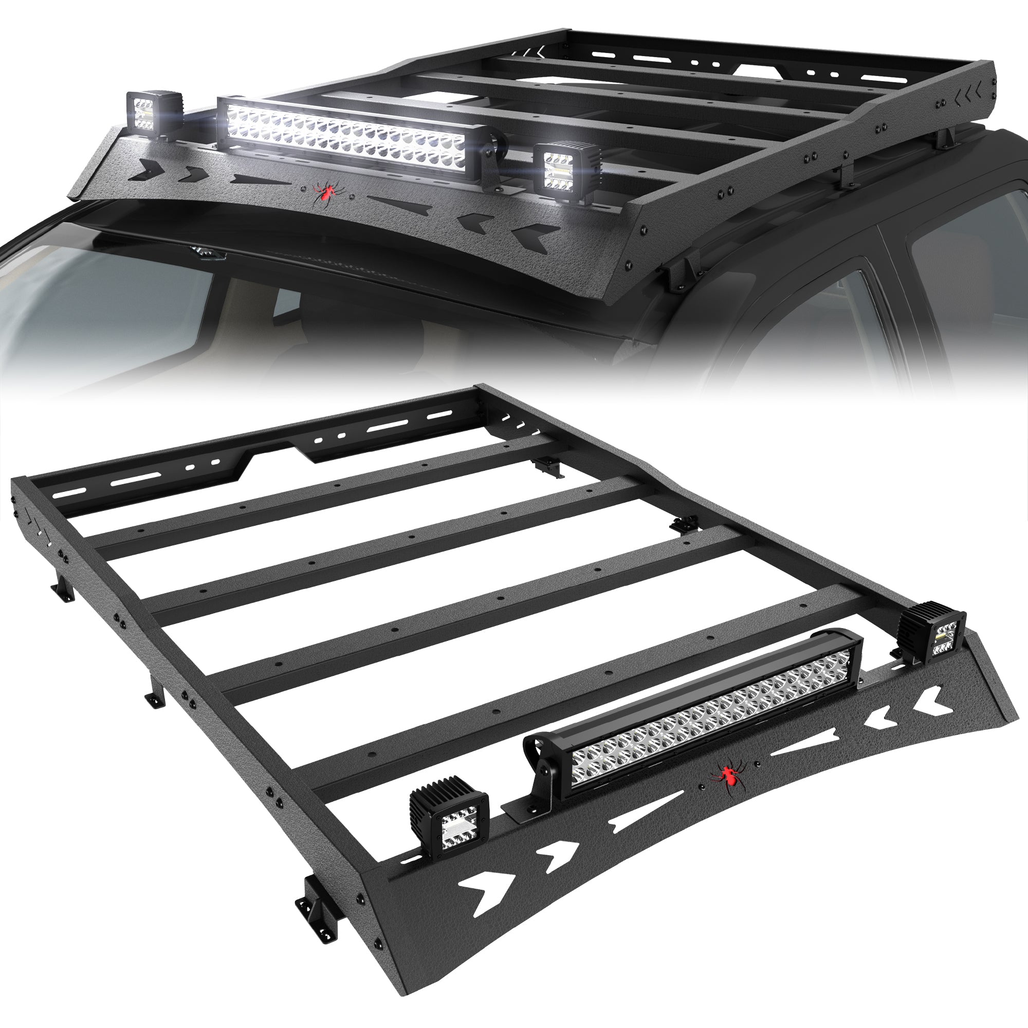 Heavy Duty Top Roof Rack Accessories Compatible with 2005-2023 Toyota Tacoma Double Cab