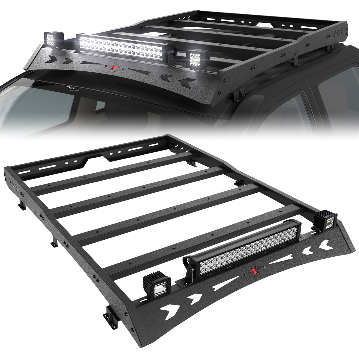 Heavy Duty Top Roof Rack Accessories Compatible with 2005-2023 Toyota Tacoma Double Cab
