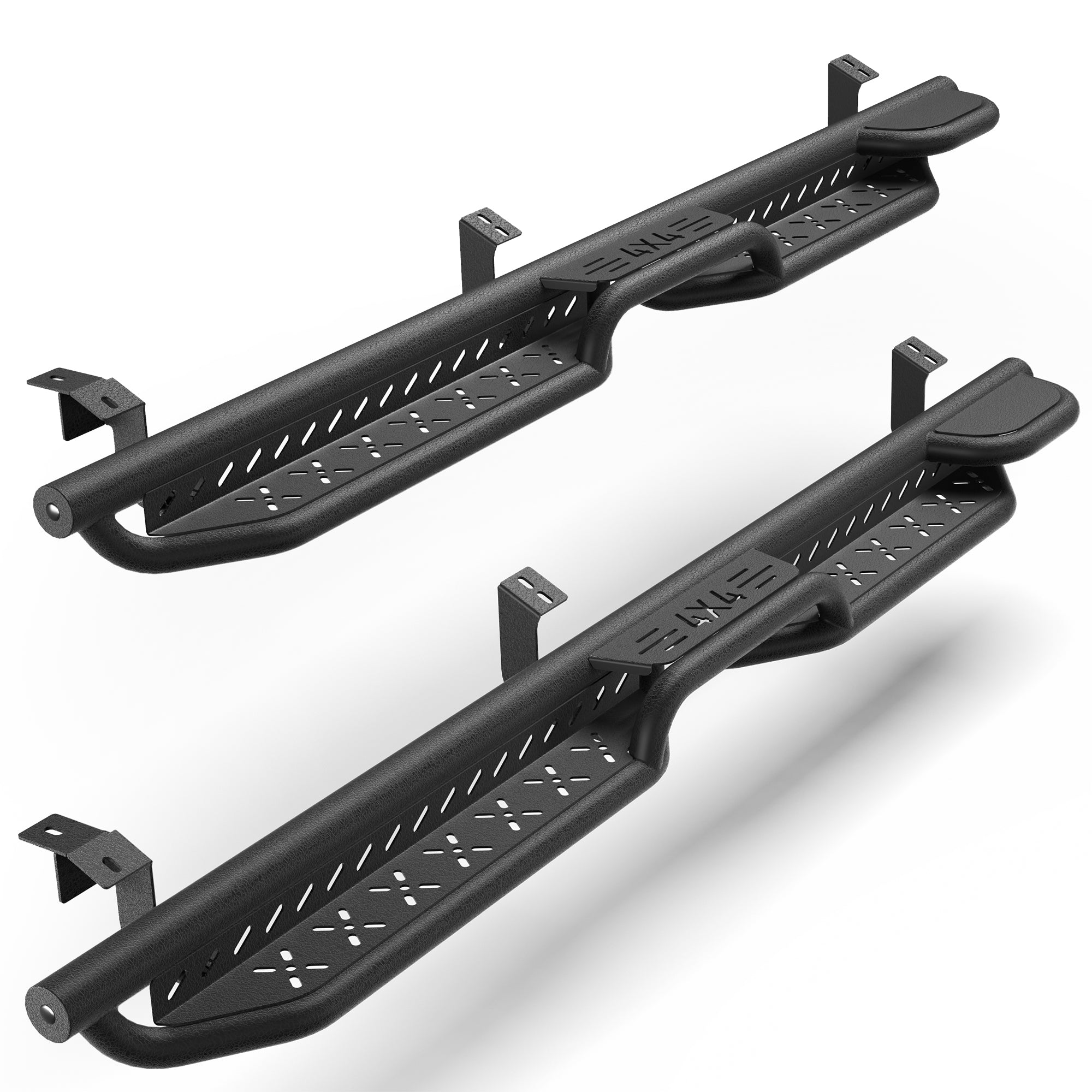 Running Boards Side Steps Compatible with 2005 - 2023 Toyota Tacoma All Black Nerf Bars - Longsunmotor