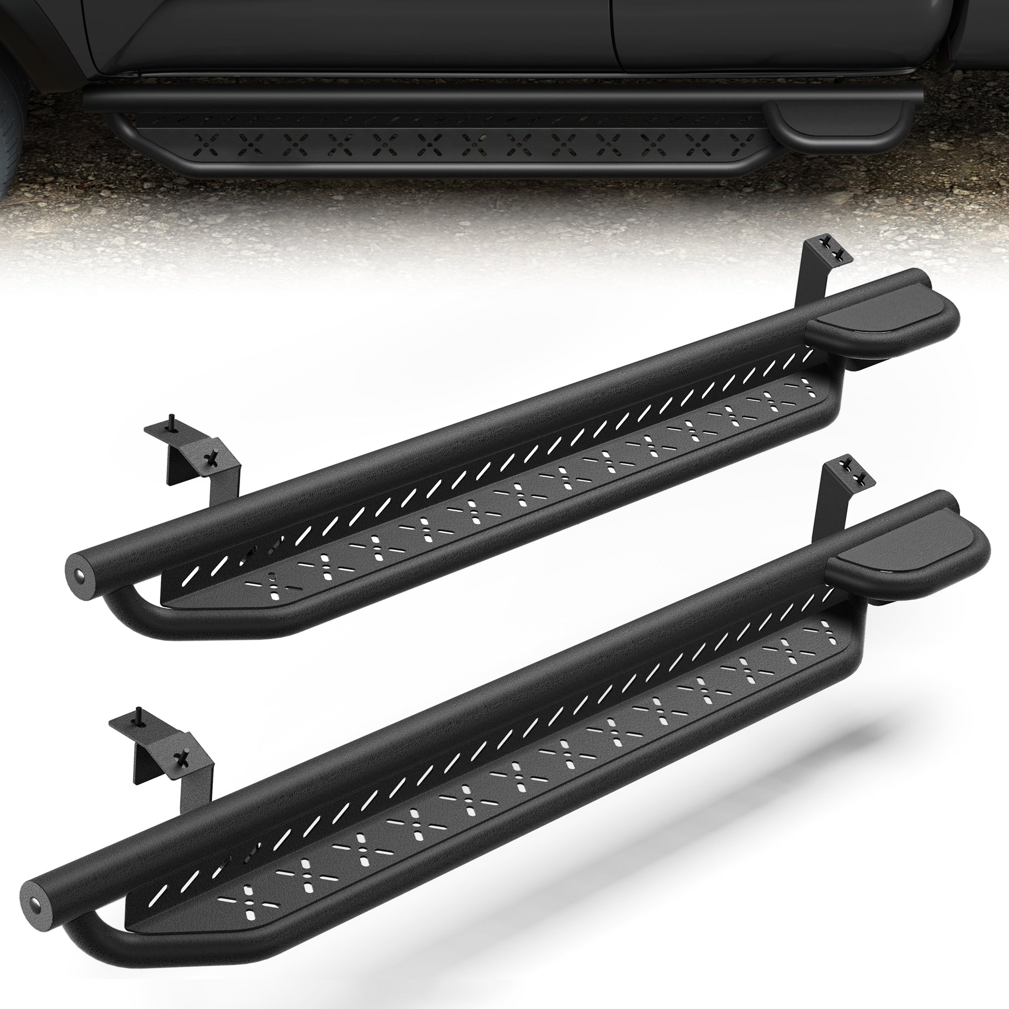 Running Boards Side Steps Compatible with 2005-2023 Toyota Tacoma Access Cab