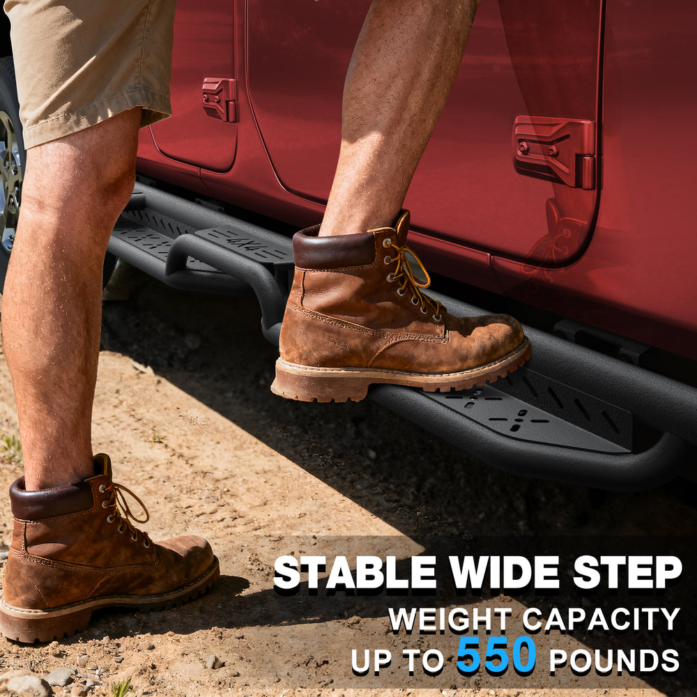 Running Boards Step Bars Compatible with 2007 - 2014 Toyota FJ Cruiser SUV Black FJ Cruiser Side Steps - Longsunmotor