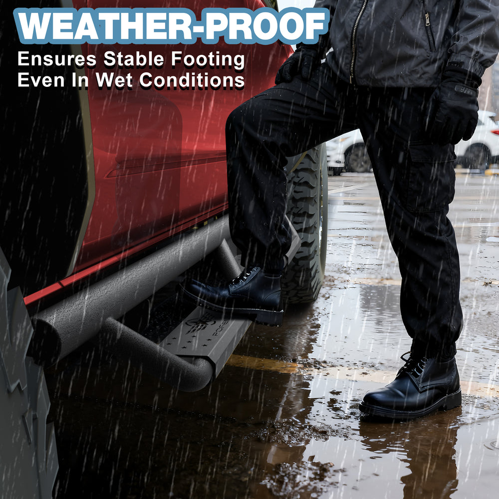 for Bronco Running Boards Side Steps Compatible with 2021 2022 2023 2024 2025 Ford Bronco 4 Doors - Longsunmotor