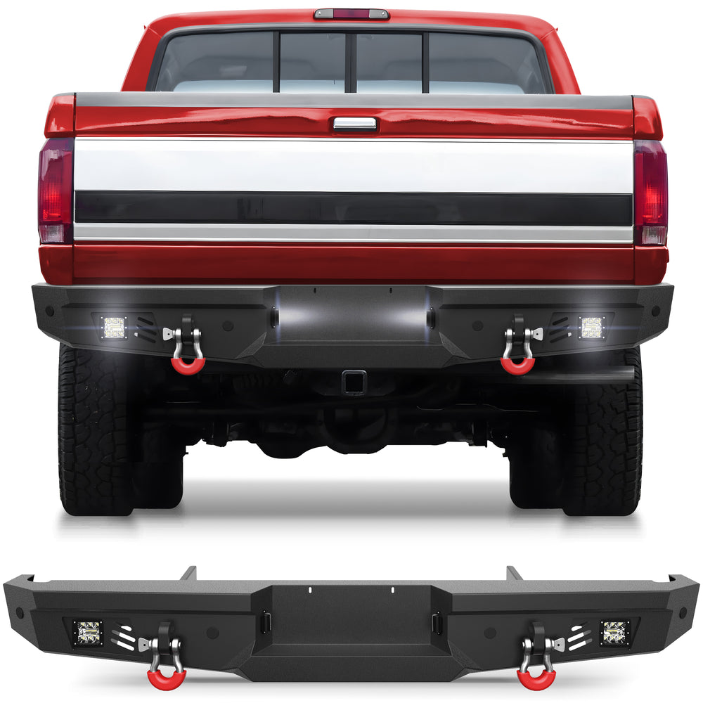Rear Bumper Fits 1992 1993 1994 1995 1996 1997 Ford F250 F350 F450 - Longsunmotor