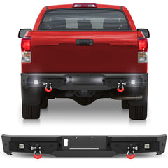 Rear Bumper Fits 2007 - 2008 - 2009 - 2010 - 2011 - 2012 - 2013 Tundra with Lights and D - rings - Longsunmotor