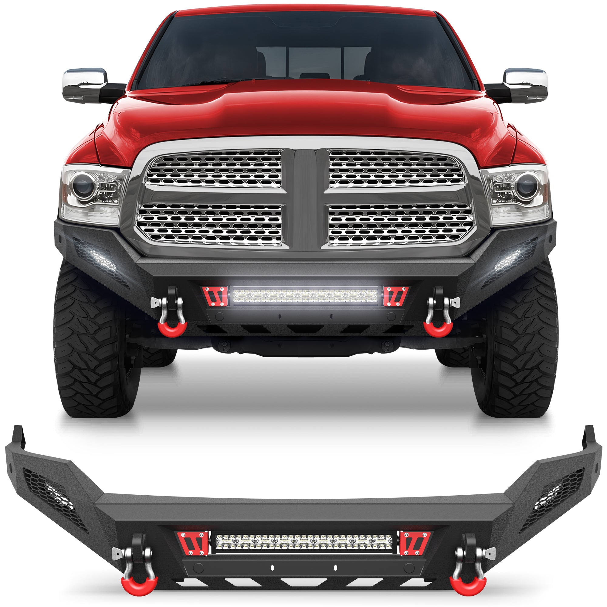 Steel Front Bumper Fit 2013-2018 Ram 1500