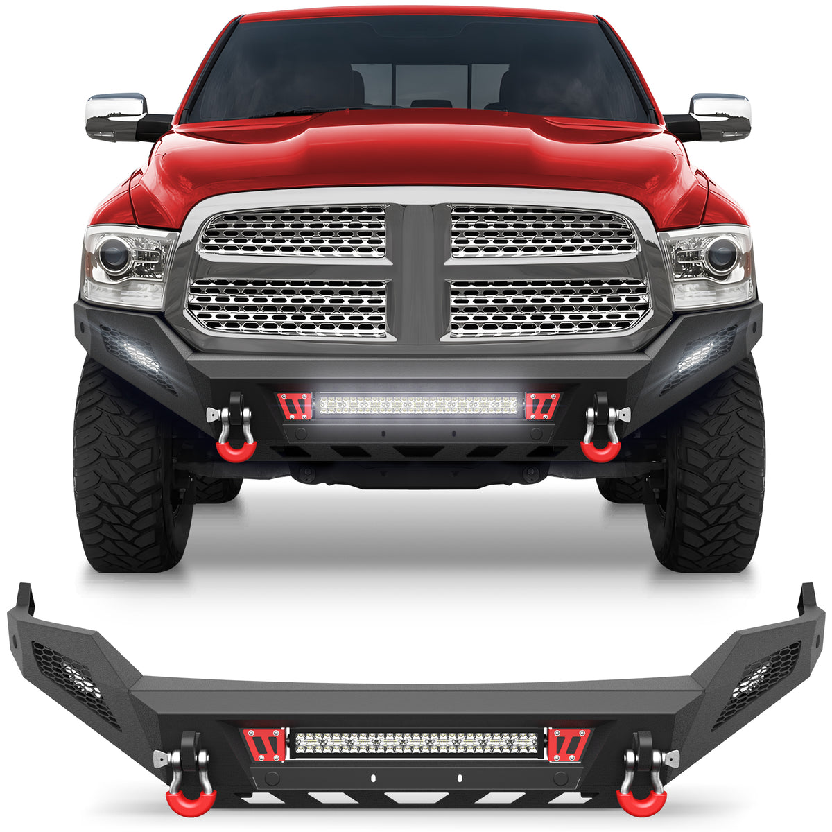 Steel Front Bumper Fit 2013-2018 Ram 1500
