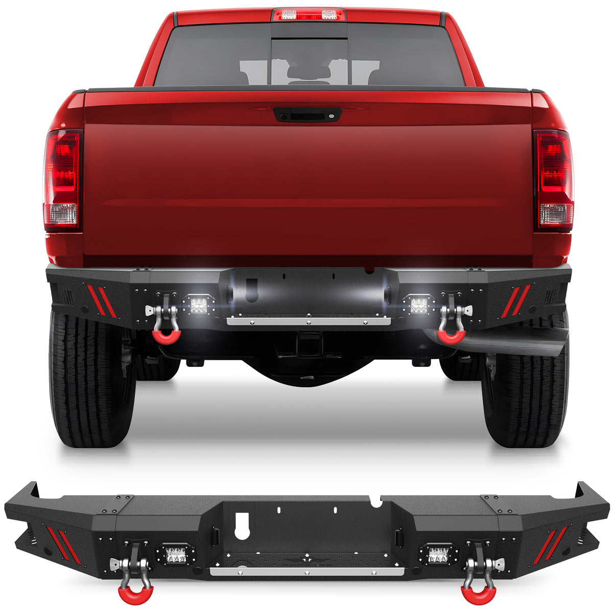 Aftermarket Truck Bumper for 2010-2018 Ram 2500/3500 Off-road Bumper with Lights