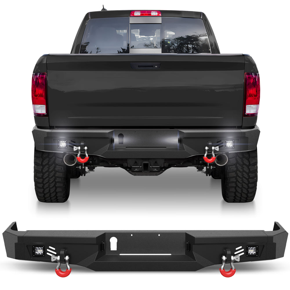 for Ram 1500 Rear Step Bumper Compatible with 2009 - 2018 Ram 1500 and 2019 - 2025 Ram 1500 Classic - Longsunmotor