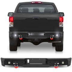 Rear Bumper Fits 2007 - 2008 - 2009 - 2010 - 2011 - 2012 - 2013 Tundra with Lights and D - rings - Longsunmotor