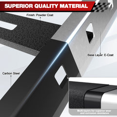 Roof Rack Cargo Basket with LED Light Bar Compatible with 2007-2018 Wrangler JK Unlimited Luggage Rooftop Storage Carrier