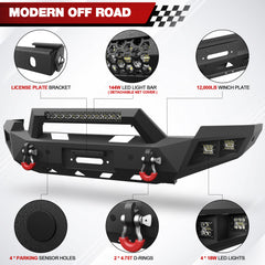 For Ram 2500 3500 Full Width Front Bumper Compatible with 2003 2004 2005 Dodge Ram 2500/3500 - Longsunmotor