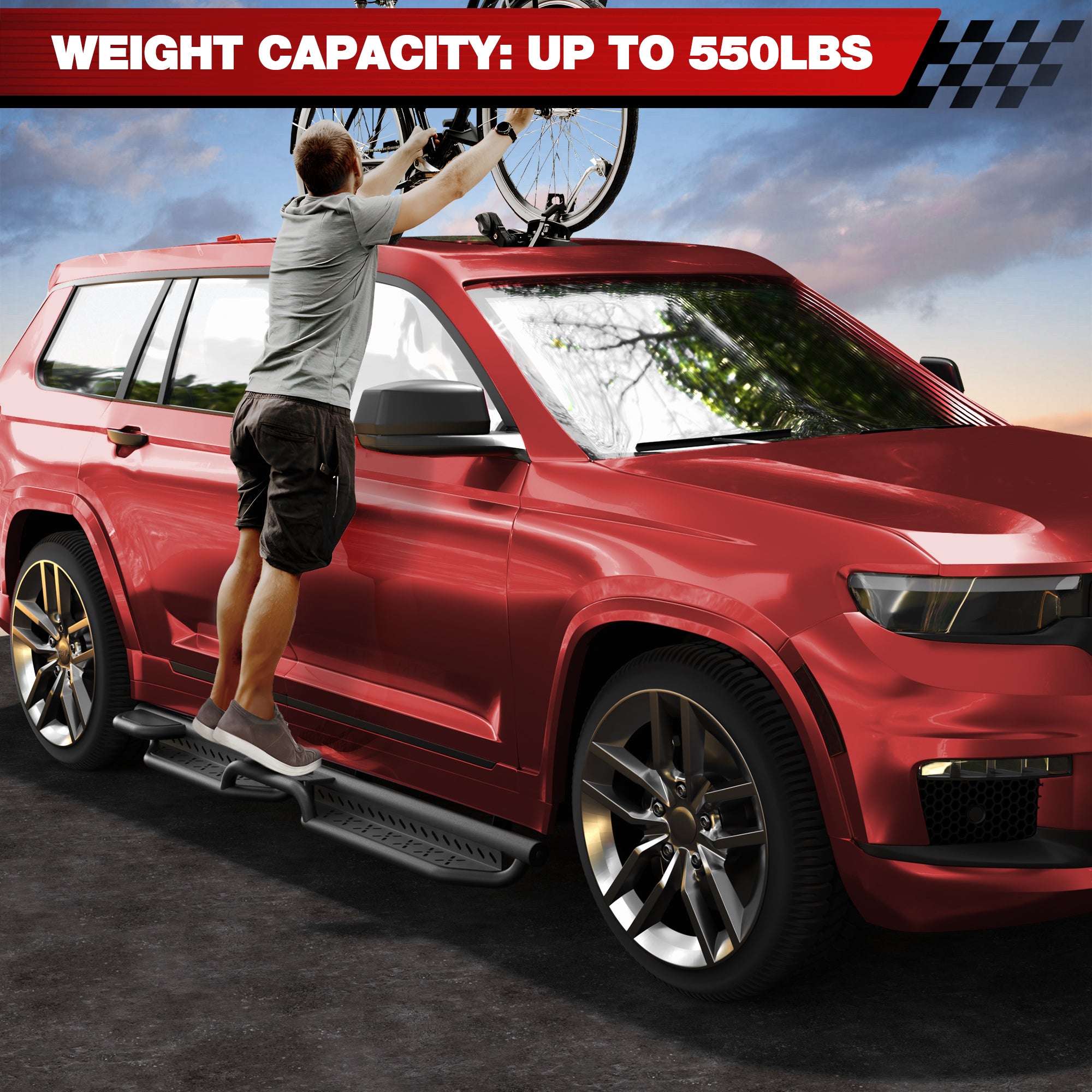 Side Steps Running Boards Compatible with 2021 2022 2023 2024 2025 Jeep Grand Cherokee L