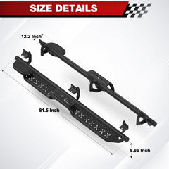 Running Boards Side Steps Compatible for 2009-2018 Dodge Ram 1500, 2019-2024 1500 Classic, 2010-2024 Dodge Ram 2500 & 3500 Crew Cab