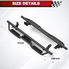 for Bronco Running Boards Side Steps Compatible with 2021 2022 2023 2024 2025 Ford Bronco 4 Doors - Longsunmotor