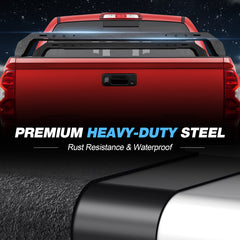 Extendable Steel Truck Ladder Rack 700 lbs Capacity Non-Drilling Extendable Truck Rack for Kayak, Surfboard, Lumber, Ladder