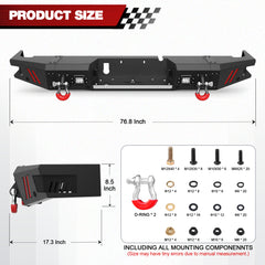 Aftermarket Truck Bumper for 2010-2018 Ram 2500/3500 Off-road Bumper with Lights