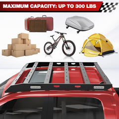 For 2009-2018 Dodge Ram 1500 Roof Rack Truck Rooftop Cargo Carrier Black Luggage Storage Holder