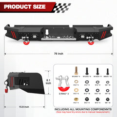Aftermarket Bumper Front Bumper Compatible with 2009-2018 Dodge Ram 1500 and 2019-2025 Dodge Ram 1500 Classic