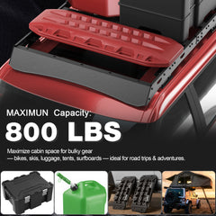 For 2020 - 2025 Ford Explorer Roof Rack 69" Car Cargo Carrier 800lbs for Camping, Overlanding, Road Trip - Longsunmotor