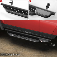 Running Boards Step Bars Compatible with 2007-2014 Toyota FJ Cruiser SUV Black FJ Cruiser Side Steps