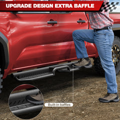 Running Boards Side Steps Compatible with 2024 2025 2026 Toyota Tacoma Double Cab & Crew Cab Heavy-Duty Truck Step Bars