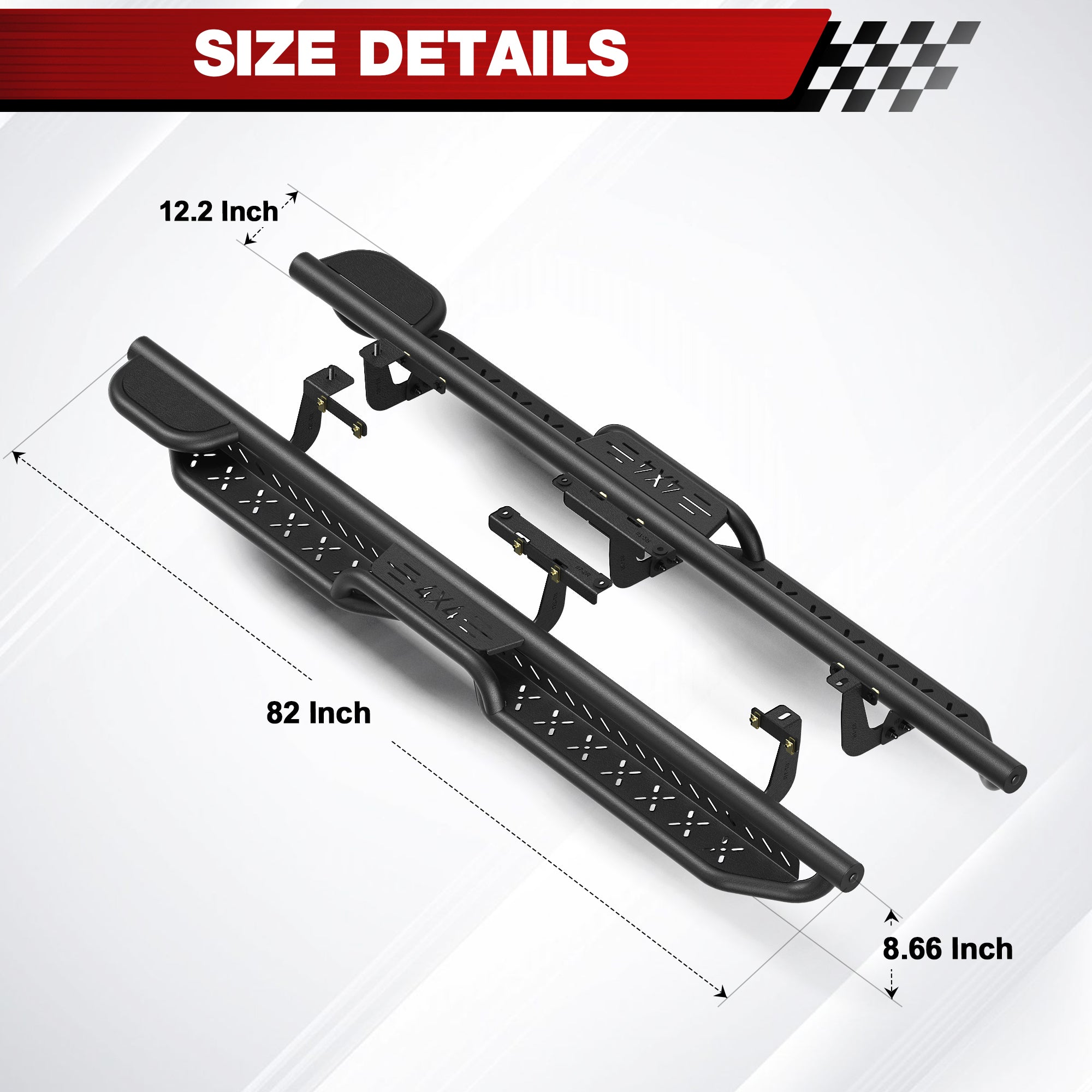 Side Steps Running Boards Compatible with 2021 2022 2023 2024 2025 Jeep Grand Cherokee L - Longsunmotor