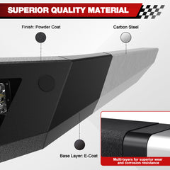 For Titan XD Front Bumper Compatible with 2016 - 2025 Nissan Titan XD with LED Lights, Winch Plate & D - rings - Longsunmotor