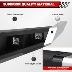 For Titan Pickup Truck Full Width Front Bumper Compatible with 2016-2025 Nissan Titan (Excluding Titan XD) with LED Lights, Winch Plate, Sensor Holes & D-rings