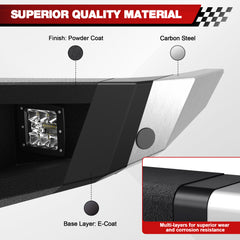 For F250 F350 F450 Front Bumper Compatible with 1992 1993 1994 1995 1996 1997 Ford F250 F350 F450 Super Duty