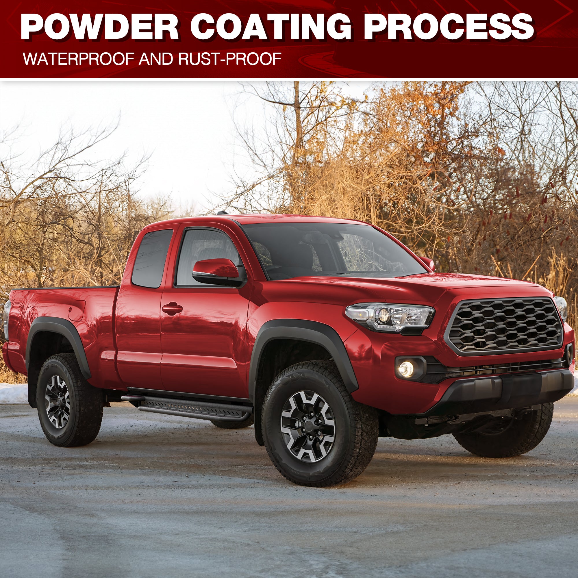 Running Boards Side Steps Compatible with 2005-2023 Toyota Tacoma Access Cab