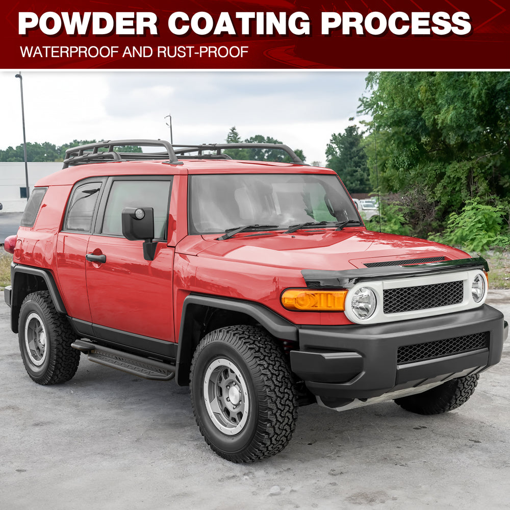 Running Boards Step Bars Compatible with 2007 - 2014 Toyota FJ Cruiser SUV Black FJ Cruiser Side Steps - Longsunmotor