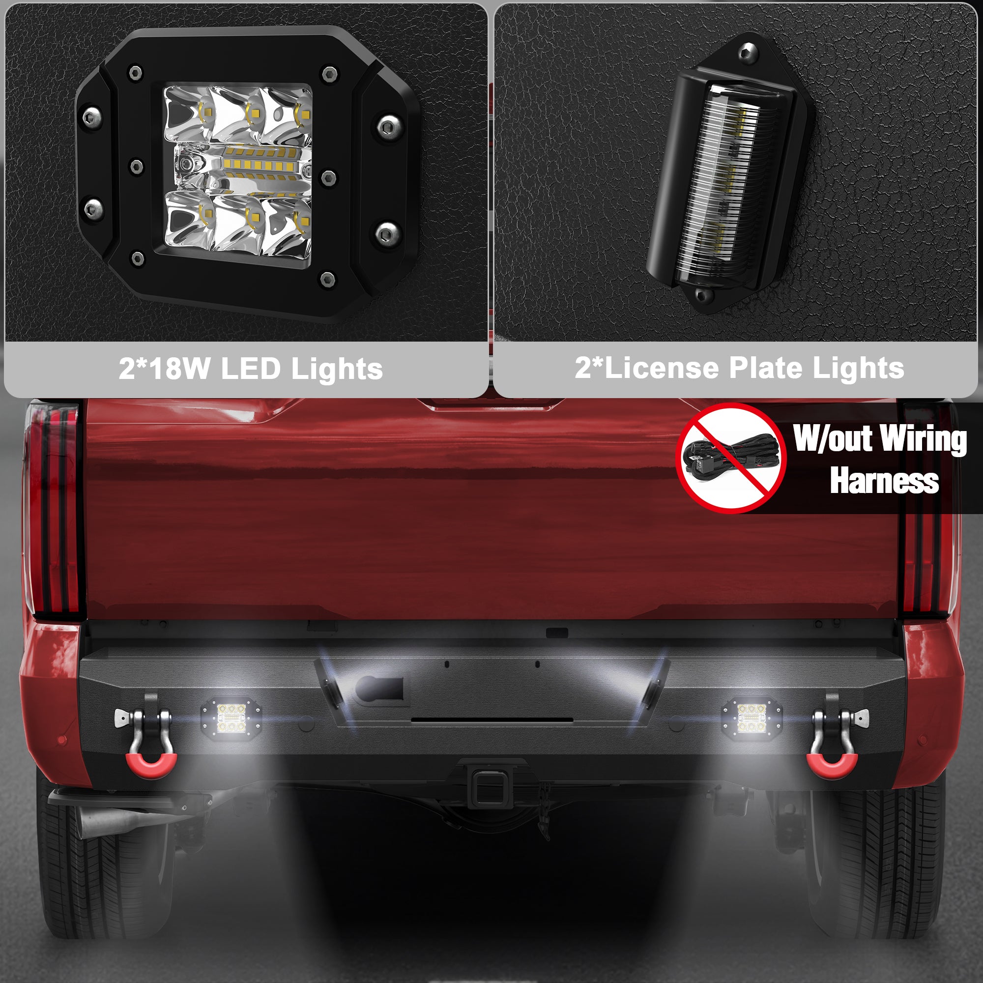 For Tundra Pickup Truck Rear Bumper Compatible with 2022 2023 2024 2025 Toyota Tundra - Longsunmotor