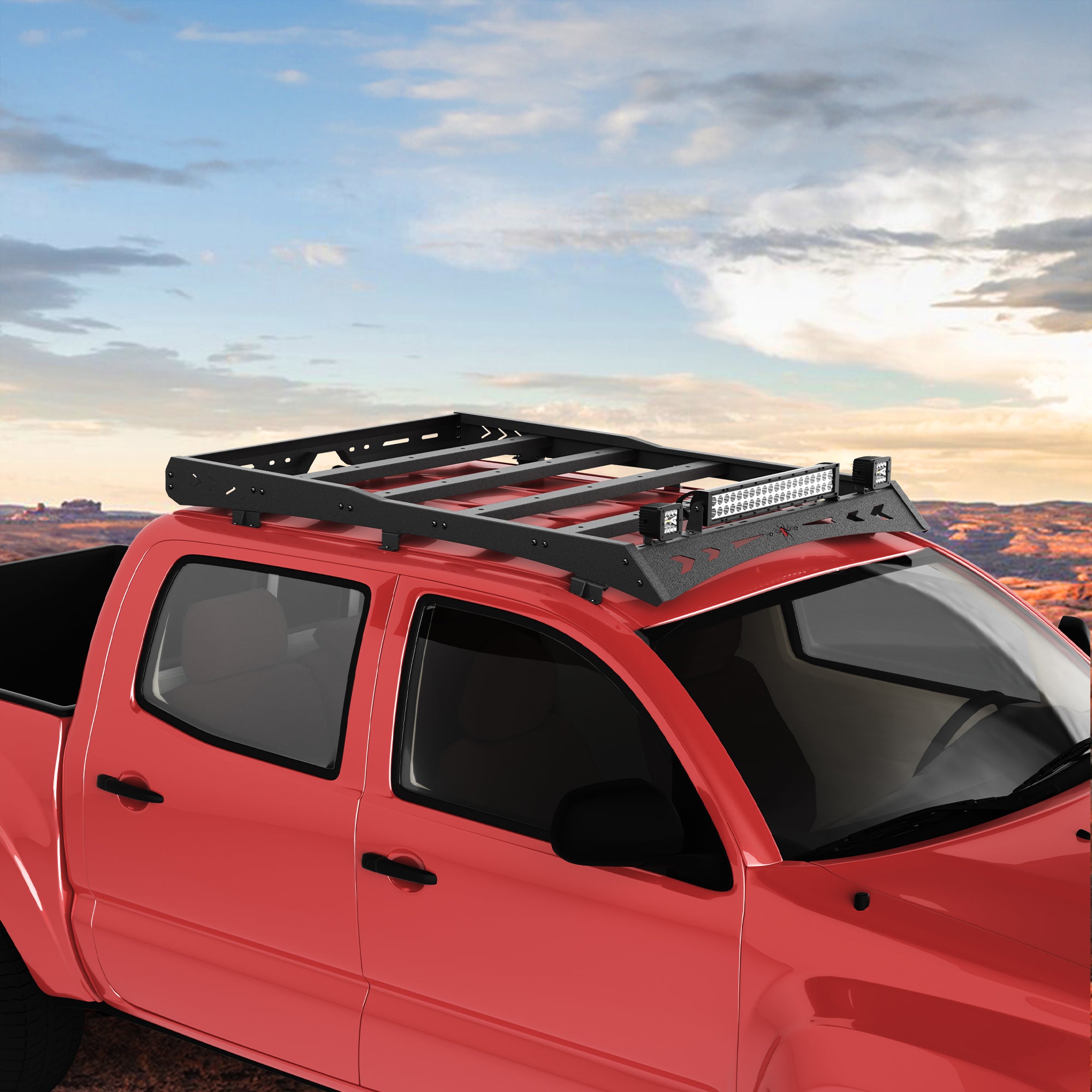 Heavy Duty Top Roof Rack Accessories Compatible with 2005-2023 Toyota Tacoma Double Cab
