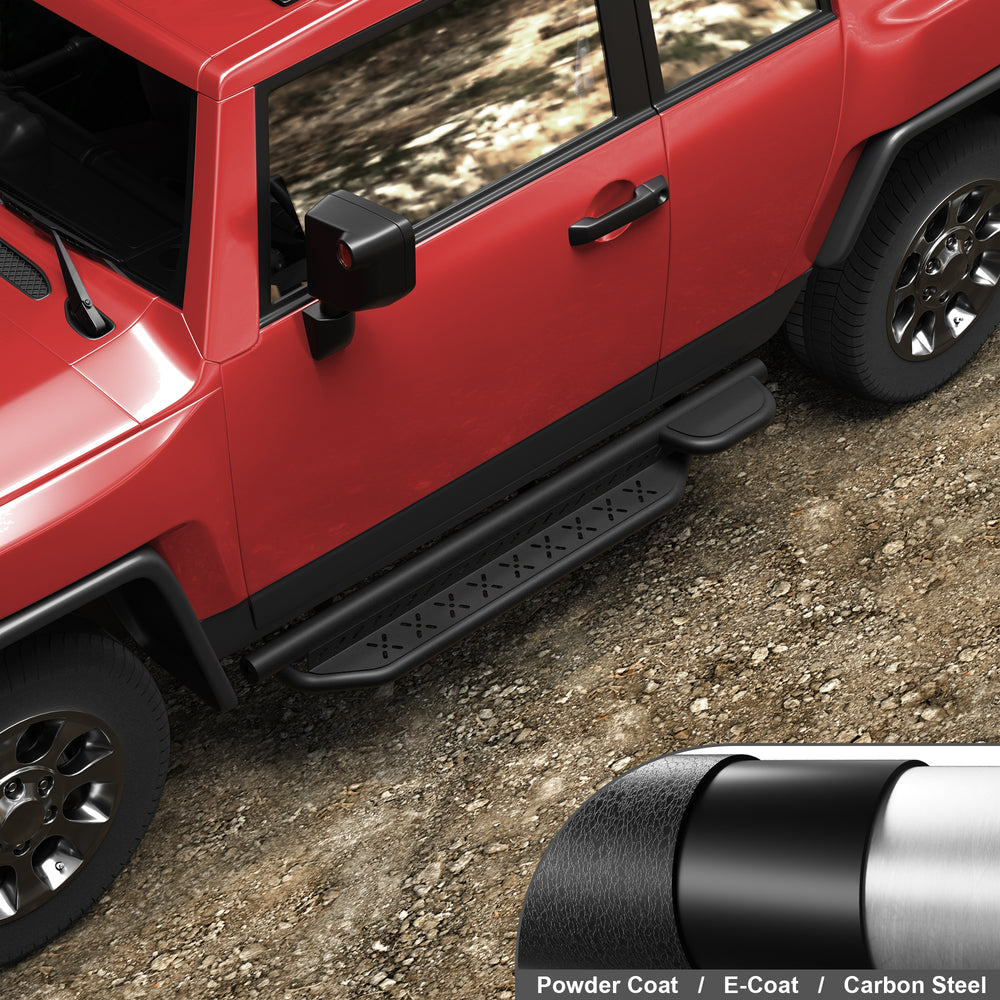 Running Boards Step Bars Compatible with 2007 - 2014 Toyota FJ Cruiser SUV Black FJ Cruiser Side Steps - Longsunmotor
