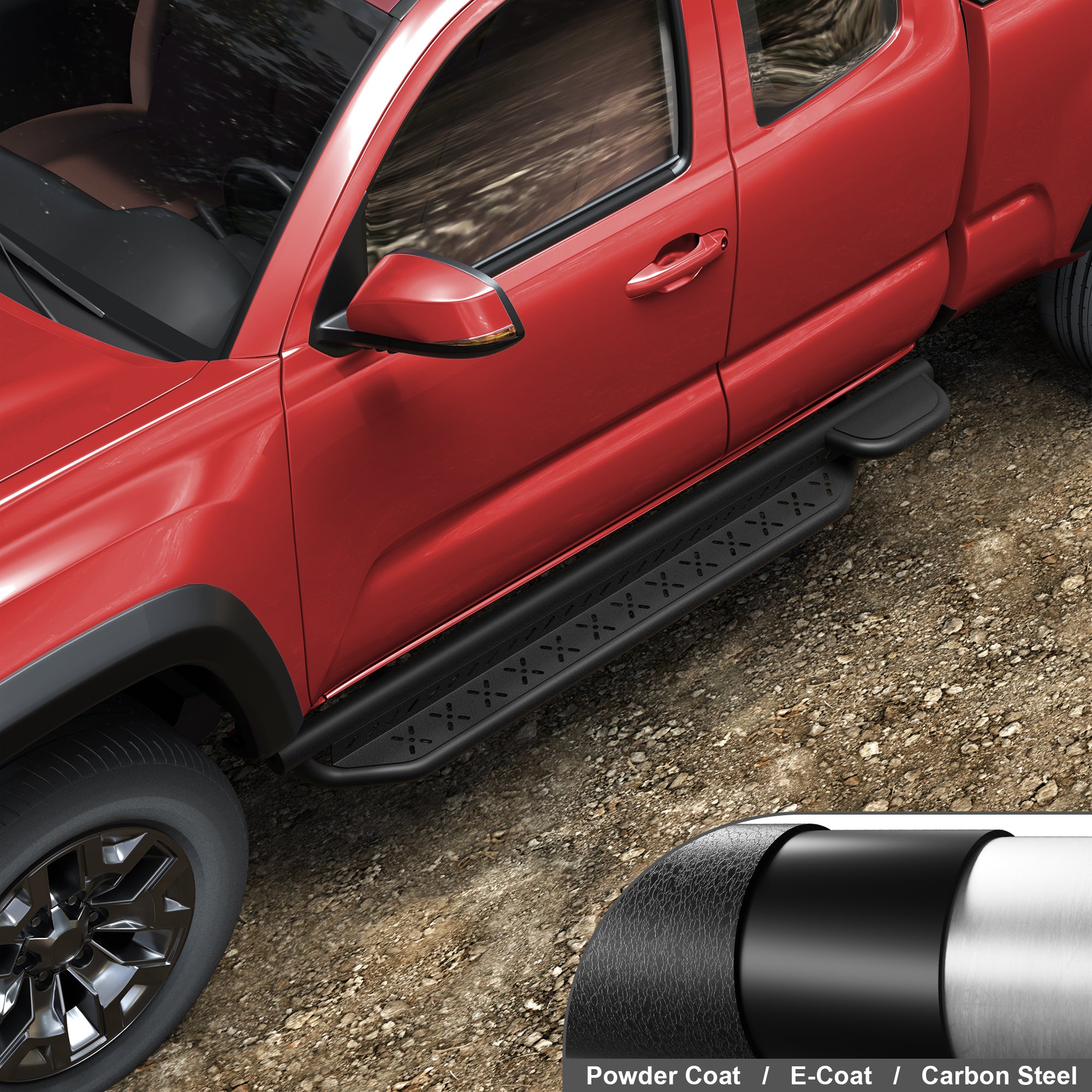 Running Boards Side Steps Compatible with 2005-2023 Toyota Tacoma Access Cab