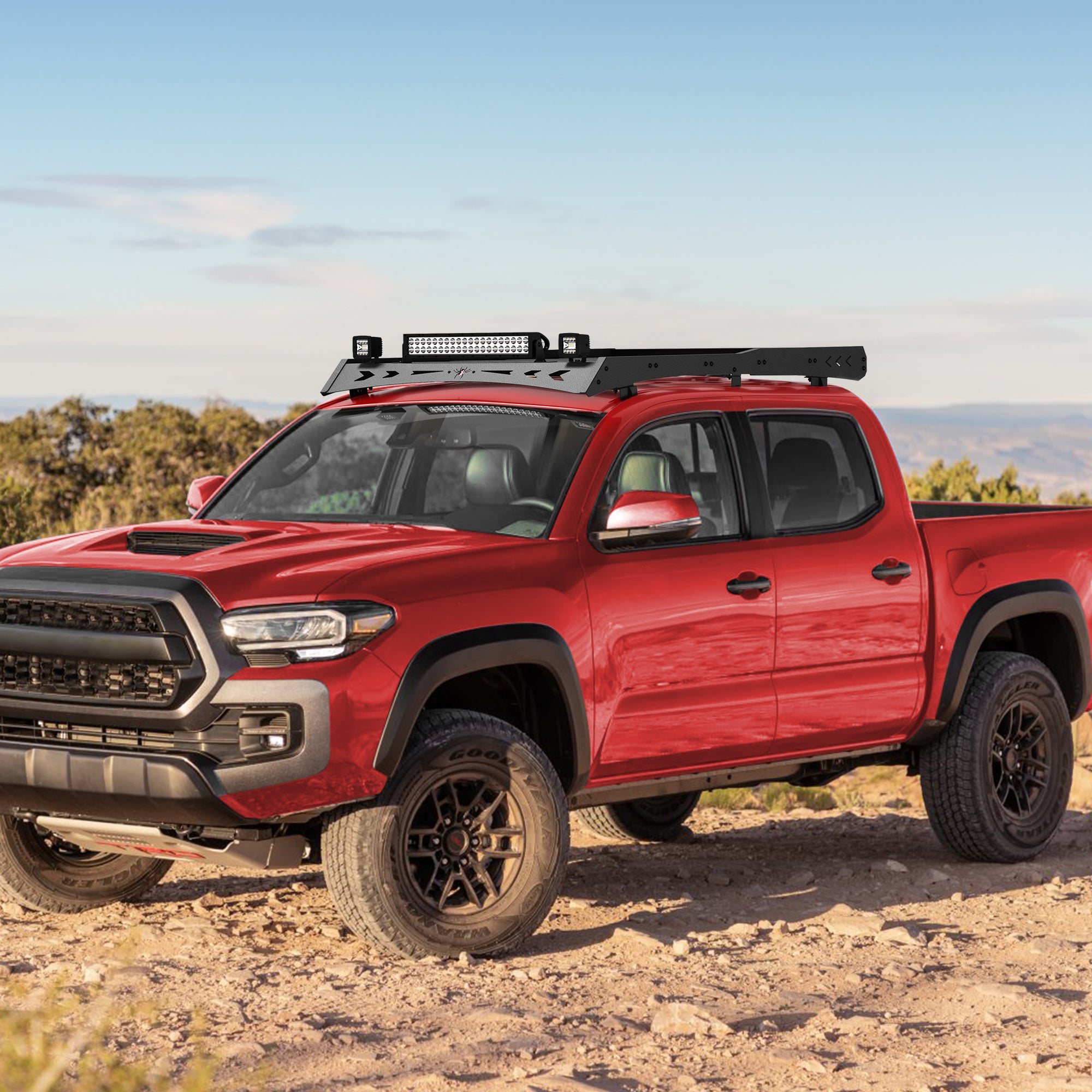 Heavy Duty Top Roof Rack Accessories Compatible with 2005-2023 Toyota Tacoma Double Cab