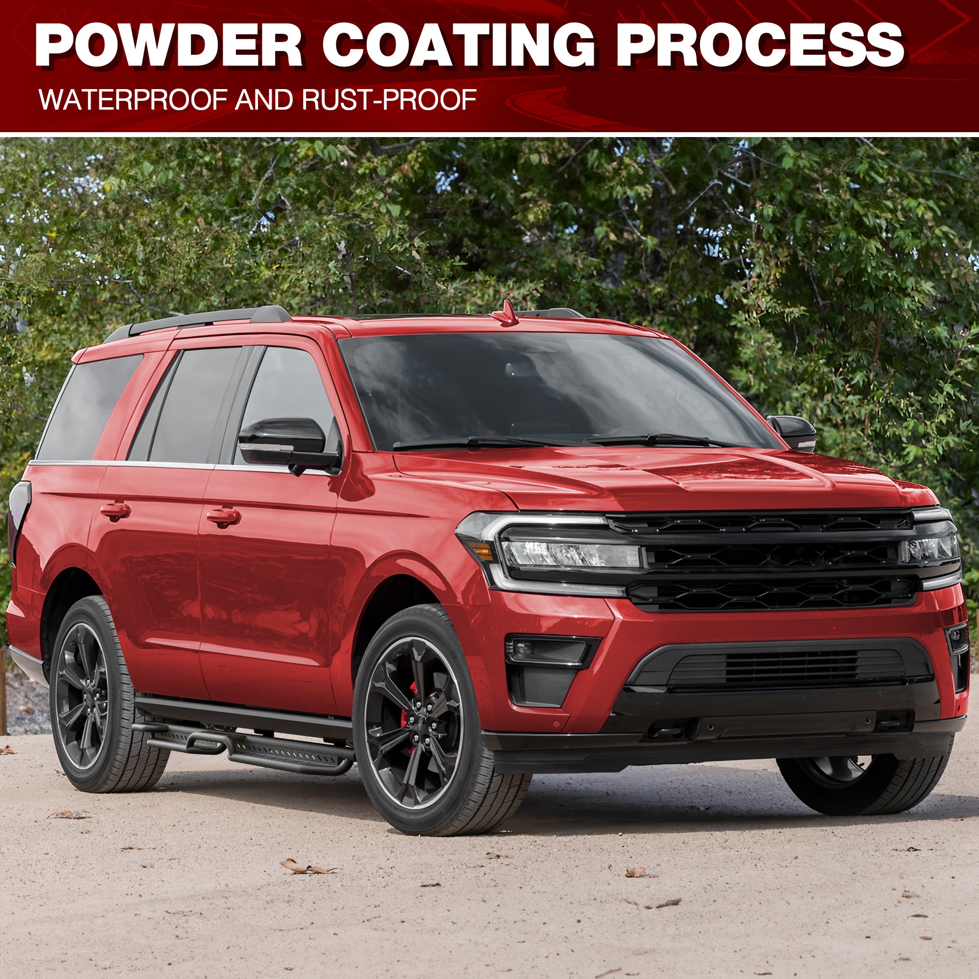 Expedition Running Boards Side Steps for 2018-2025 Ford Expedition, No-Drill Bolt-On Side Steps