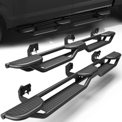 Ford F150 Running Boards Side Steps for 2009-2014 F150 Super Crew, Heavy-Duty Steel Construction
