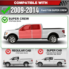 Heavy-Duty Running Boards for 2009-2014 Ford F150  550 lb Capacity Side Steps, Built for Work Trucks