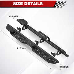 Heavy-Duty Running Boards for 2009-2014 Ford F150  550 lb Capacity Side Steps, Built for Work Trucks