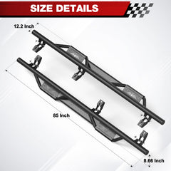 Jeep JT Running Boards for Jeep Gladiator JT 2020-2026 Side Steps Non-Slip Design for Easy Entry and Roof Access